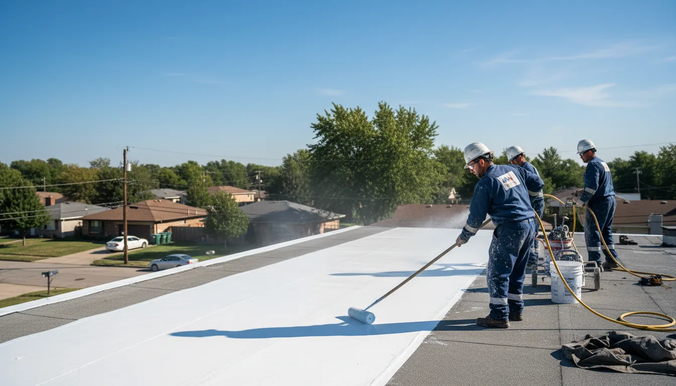 Commercial roof coating in Lindsay, CA near me